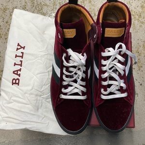 Men’s Bally’s velvet shoes